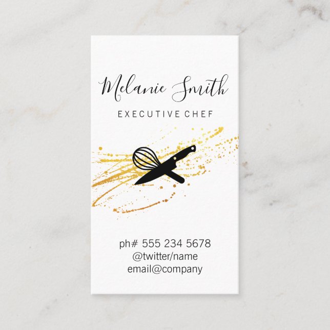 Carte De Visite Chef exécutif (Devant)