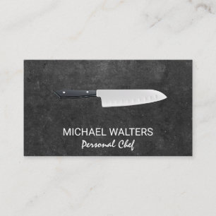 Carte De Visite Chef exécutif Slate   Culinaire