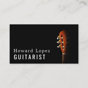 Carte De Visite Chef guitare, Guitariste, Musicien professionnel
