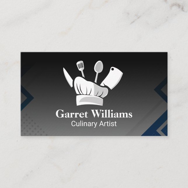 Carte De Visite Chef Hat | Kitchen Cooking Tools (Devant)