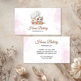 Carte De Visite Chef Kitten Bakery 