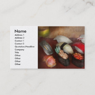 Carte De Visite Chef - nourriture - oh, j'ai pris des sushi la