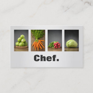 Carte De Visite Chef nutritionnel élégant et professionnel moderne