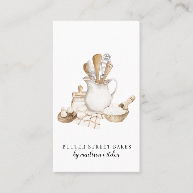 Carte De Visite Chef pâtisserie boulangerie (Devant)