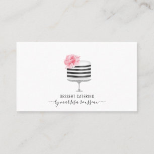 Carte De Visite Chef pâtissier Aquarelle Cuisinier dessert