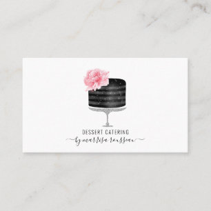Carte De Visite Chef pâtissier Aquarelle Cuisinier dessert