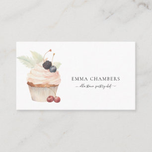 Carte De Visite Chef pâtissier boulanger boulangerie Cupcake