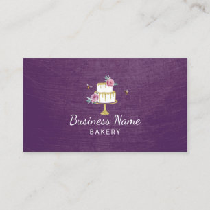 Carte De Visite Chef pâtissier de la boulangerie Fleurs d'abeille