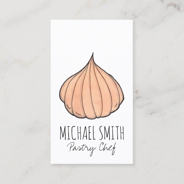 Carte De Visite Chef pâtissier indien Modéak Coconut Mithai (Devant)