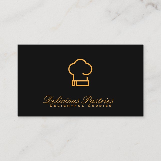 Carte De Visite Chef pâtissier | Propriétaire du magasin (Devant)