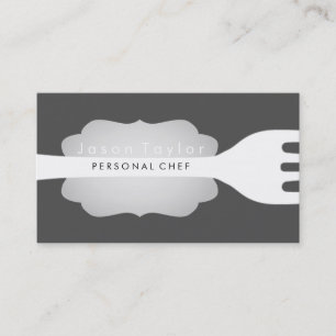 Carte De Visite Chef Personnel Cuisine Boulangerie Fourche Bois no