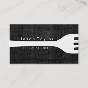 Carte De Visite Chef Personnel Cuisine Boulangerie Fourche Bois no