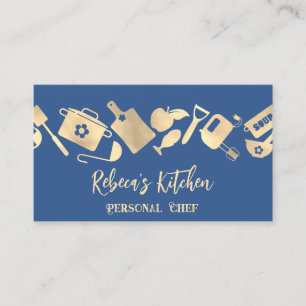 Carte De Visite Chef personnel Restaurant Logo de restauration Cod