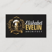 Chef Restauration Or Moderne noir capung657