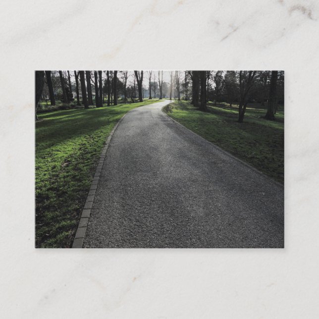 Carte De Visite Chemin dans un parc (Devant)