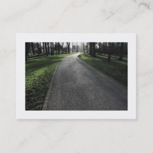Carte De Visite Chemin dans un parc (bordé)