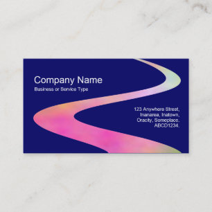 Carte De Visite Chemin ZigZag - Chemin Cosmique - Bleu foncé