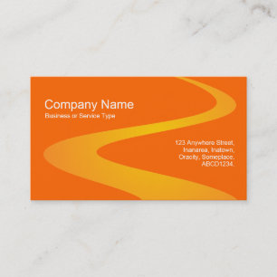 Carte De Visite Chemin ZigZag - Nuances d'orange