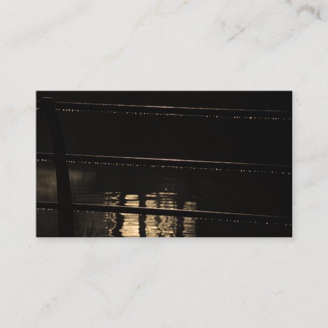 Carte De Visite Chemins de fer et gouttes d'eau (Devant)