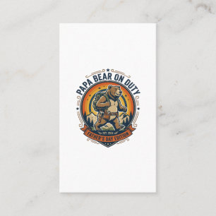 Carte De Visite Chemise de Papa Ours en service pour la fête des p