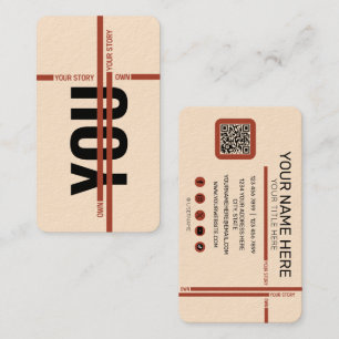 Carte De Visite Chemise « Maîtrise ton histoire » – Citation motiv