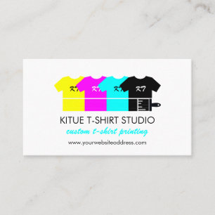 Carte De Visite Chemises à empreintes de magasin de vêtements