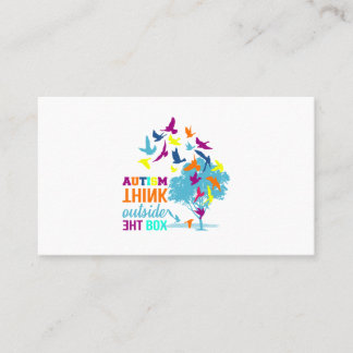Carte De Visite Chemises autistes - T-shirts en ruban Sensibilisat