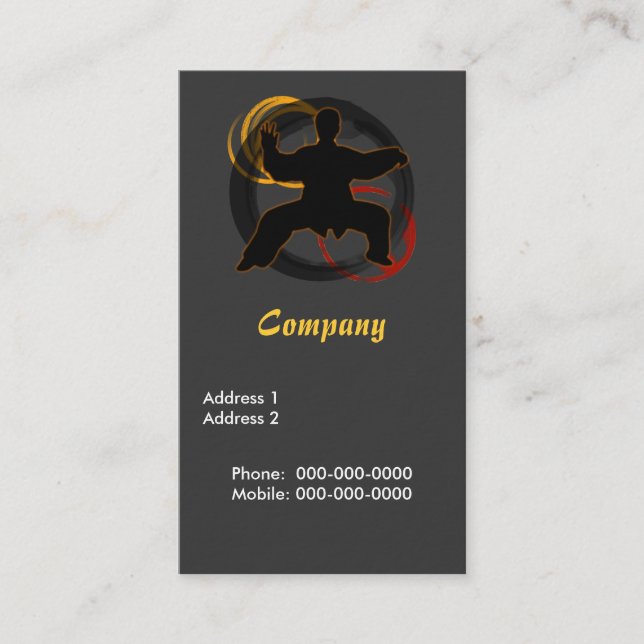 Carte De Visite Chen Tai Ji (Devant)