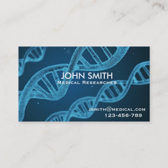 Carte De Visite Chercheur Médicale en microbiologie scientifique (Devant)