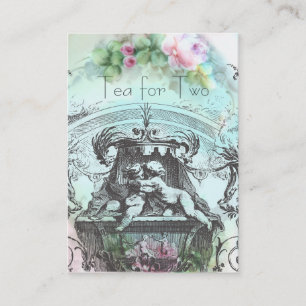 Carte De Visite Cherub Rococo du XVIIIe siècle