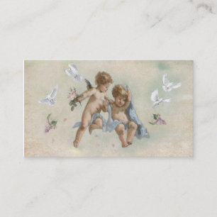 Carte De Visite Cherubs et colombes