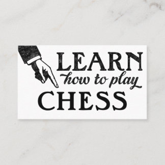 Carte De Visite Chess Lessons Business Cards