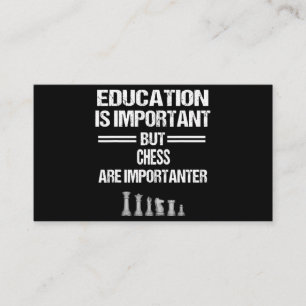 Carte De Visite Chess Piece Éducation Humour Sarcastique Funny Chr