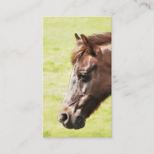 CARTE DE VISITE CHEVAL (Devant)