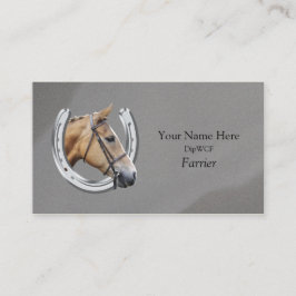 Carte De Visite Cheval à l'intérieur du logo en fer à cheval