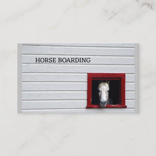 Carte De Visite cheval embarquement bétail mare stable (Devant)