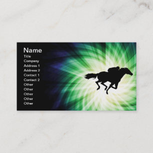 Carte De Visite Cheval Racing ; Cool