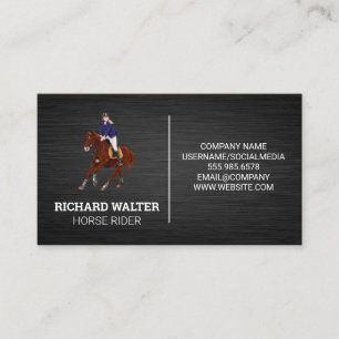 Carte De Visite Cheval Rider   Sitter animal