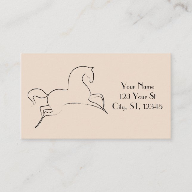 Carte De Visite Cheval sauvage Thunder_Cove (Devant)