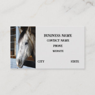 Carte De Visite cheval stable ranch cheval équitation équestre