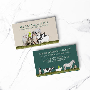 Carte De Visite Cheval Vache Mouton Chien Chat Oiseau Animal Maiso