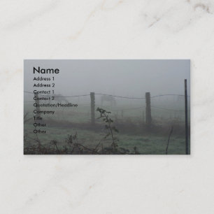 Carte De Visite Chevaux dans le brouillard