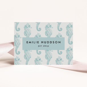 Carte De Visite Chevaux de mer tropicaux, Boutique de poissons, Bo