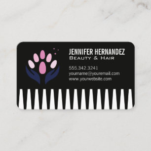 Carte De Visite Cheveux et Ongles Salon de beauté