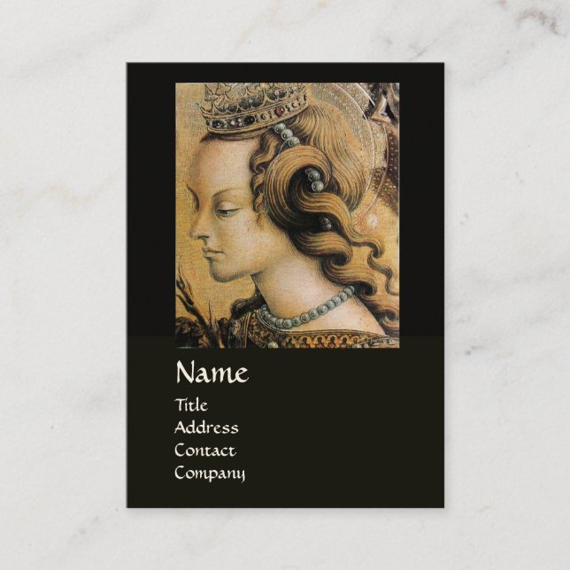 Carte De Visite CHEVEUX NATUREL BEAUTÉ & BIJOUX MONOGRAMME noir (Devant)