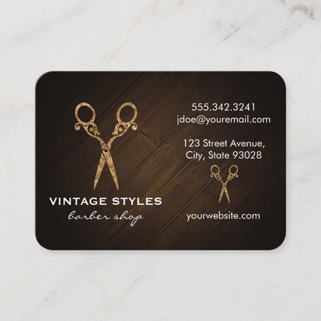 Carte De Visite Cheveux | Ornat / Or (Devant)