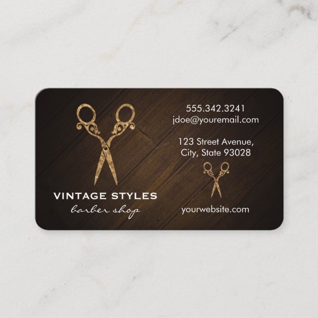 Carte De Visite Cheveux | Ornat / Or (Devant)