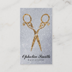 Carte De Visite Cheveux   Ornat / Or / Parties scintillant