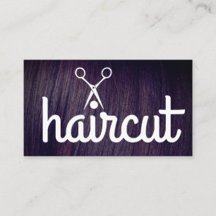Carte De Visite Cheveux Salon Shears Liste de vérification