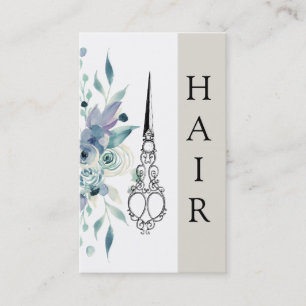 Carte De Visite CHEVEUX victoriens vintages floraux SYLIST de